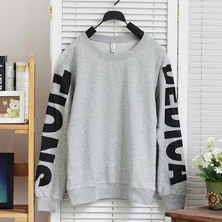 Lina Long Sleeved Lettering Pullover