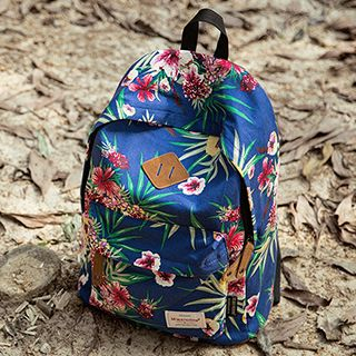 Mr.ace Homme Floral Canvas Backpack