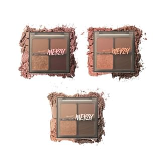 MERZY - Mood Fit Shadow Palette - 3 Colors #S1 Amusing Rose