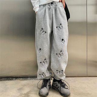 Embroidered Jogger Pants