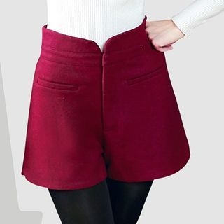 LITI Woolen Wide-leg Shorts