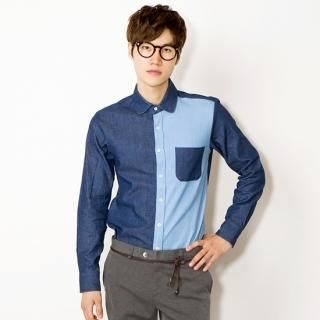 Two-Tone Cotton Shirt