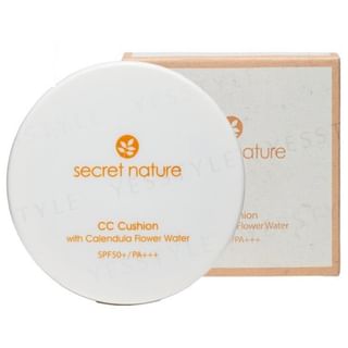 Secret Nature - CC Cushion With Calendula Flower Water SPF 50+ PA+++ 13g 21 Light Beige