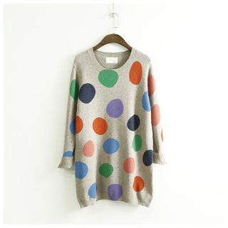 Ranche Dotted Long Sweater