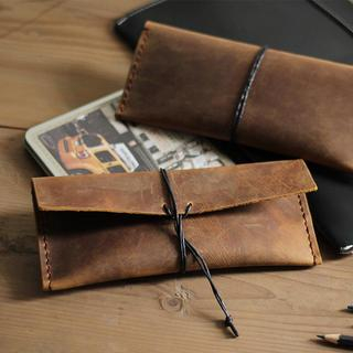 Paper House Genuine Leather Pencil Case
