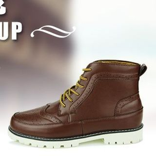 Preppy Boys Wing-Tip Lace-Up Shoes