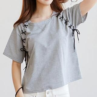 Jolly Club Lace-Up Cropped Top