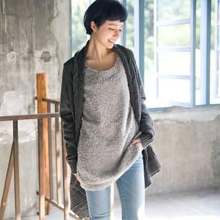 CatWorld Cable-Knit Loose-Fit Cardigan