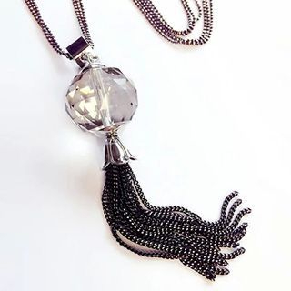 EPOQ Crystal Tasseled Necklace