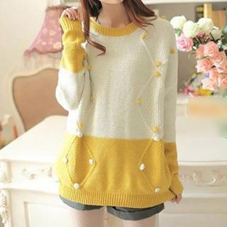Dream Girl Color Block Sweater