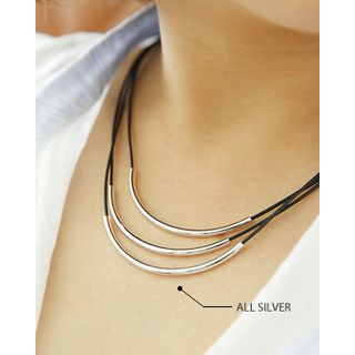 Miss21 Korea Metal-Detail Layered Necklace