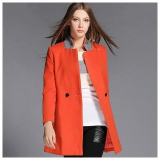 Cherry Dress Double-Breasted Coat