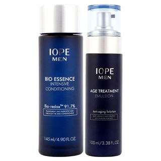 IOPE Men Bio Set: Essence Intensive Conditioning 145ml + Age Treatment Emulsion 100ml 2pcs