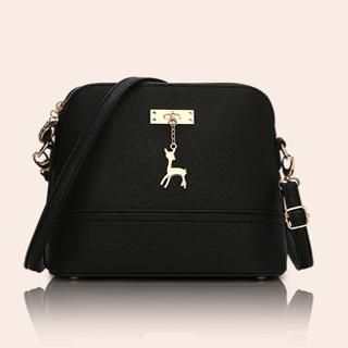 Rabbit Bag Faux-Leather Charm-Accent Cross Bag