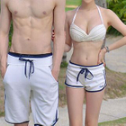 Set : Halter Bikini + Swim Shorts от YesStyle.com INT Set : Halter Bikini + Swim Shorts от YesStyle.com INT