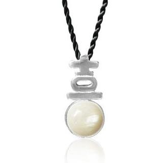 ZN Concept Mother of Pearl Pendant with Silk Cord