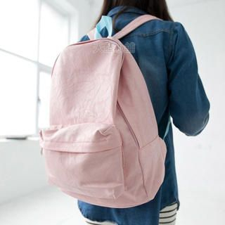 Faux-Leather Backpack
