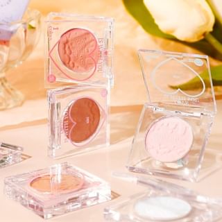 Xixi - Peach Heart Monochrome Cheek Blusher - 4-6 #06 - 1.5G