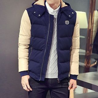 Besto Two-Tone Hooded Padded Jacket