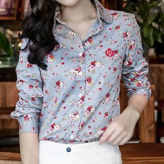 Romantica Long-Sleeve Printed Shirt