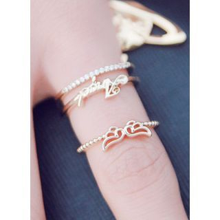 kitsch island Lettering Ring