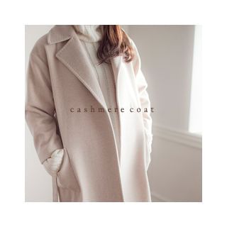 MASoeur Cashmere Blend Coat with Sash