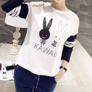 Aikoo Rabbit-Print Pullover