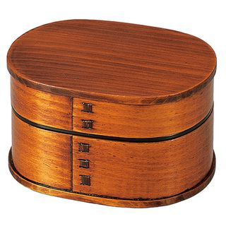 Hakoya Hakoya Oval Wooden Lunch Box Suriurushi