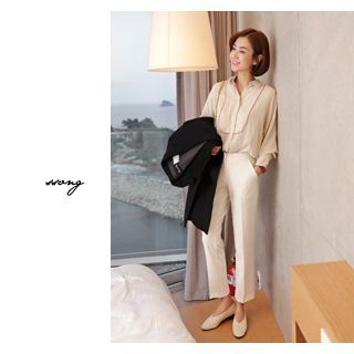ssongbyssong Flat-Front Dress Pants