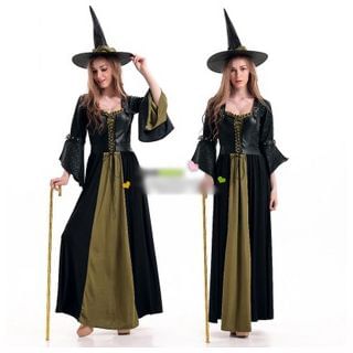 Cosgirl Halloween Witch Party Costume