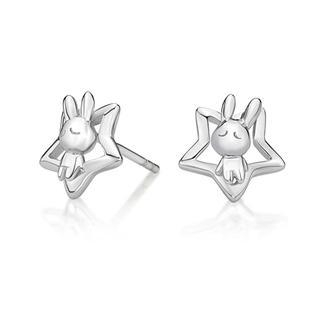 Kenny & co. 925 Silver Rabbit C in Star Earring Silver - One Size