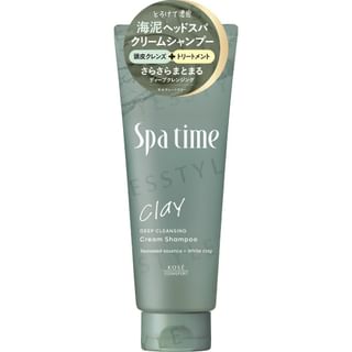 Kose - Spa Time Clay Cream Shampoo Deep Cleansing 250g