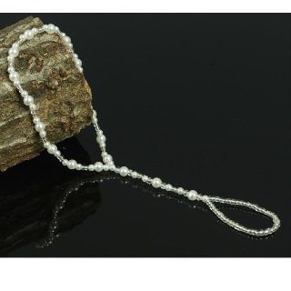 Seirios Beaded Anklet With Toe Ring