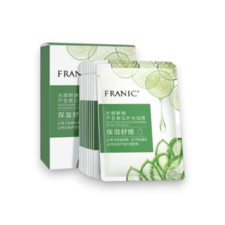 Franic - Aloe Vera Cucumber Hydrating Mask (10Pcs) 25Ml X 10Pcs