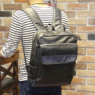 Brickhouse Faux Leather Backpack
