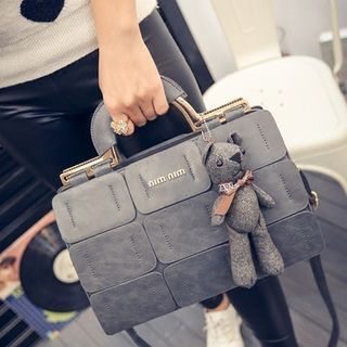 Rosanna Bags Panel Tote with Bear Charm