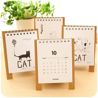 Cutie Bazaar Cat Print Desk Calendar