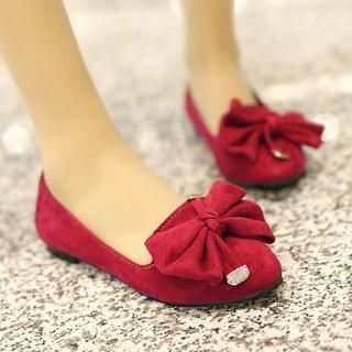 Shoes Galore Bow Accent Flats