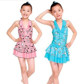 Seaside Sylph Kids Print Swimdress