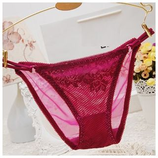 Melanie Embroidered Lace Panties
