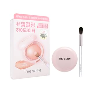 The Saem - Glam Perfection Baked Highlighter Special Set - 2 Colors #CR01 Peachlighting