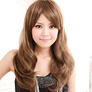 Clair Beauty Long Full Wigs - Wavy Light Brown - One Size