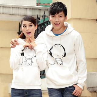 Porspor Print Hooded Pullover (His ⁄ Hers)