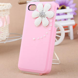 Fit-to-Kill Pearl Daisy iPhone 4/4S Case  Pink - One Size