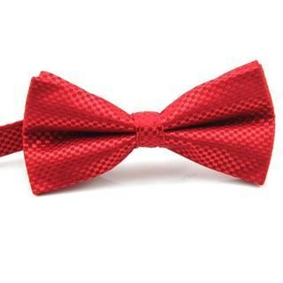 Xin Club Patterned Bow Tie Red - One Size