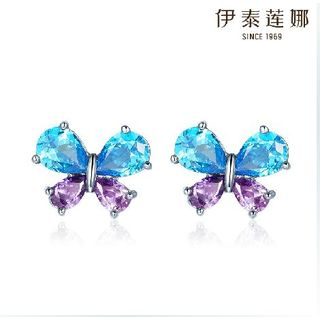 Italina Swarovski Elements Crystal Butterfly Ear Studs