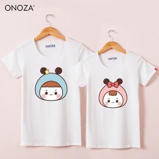 Onoza Short-Sleeve Printed Couple T-Shirt