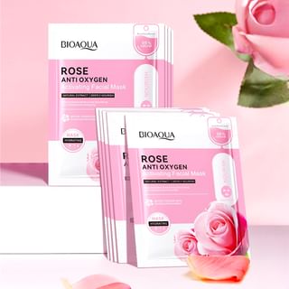 Bioaqua - Rose Anti Oxygen Activating Facial Mask #Mask - 1Pcs