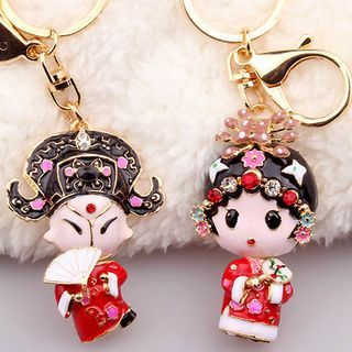 Peony House Chinese Opera Keyring