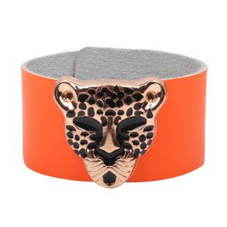 KINNO Leopard Genuine Leather Bangle